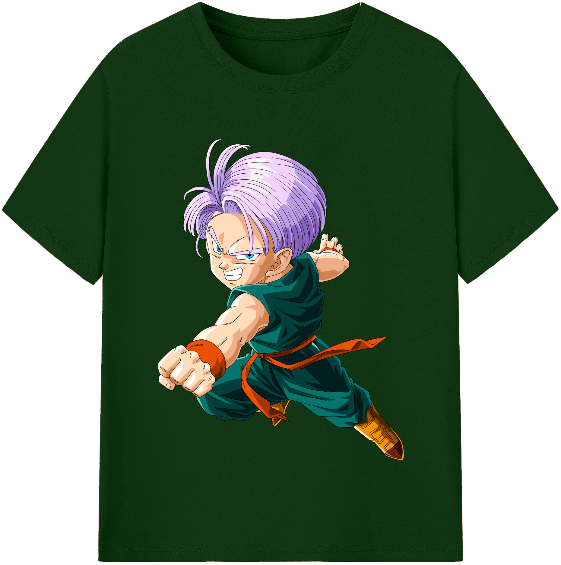 （画像用） ドラゴンボール トランクス（Torankusu）DRAGON BALL Trunks 綿100％半袖Tシャツ（フロントプリント）